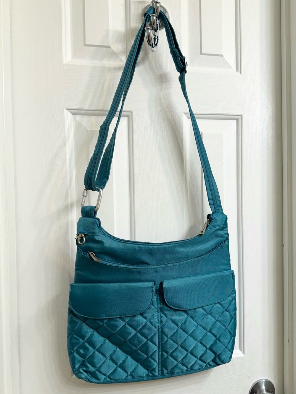 Teal Travelon Quilted Crossbody Bag - Women's Shoulder Purse